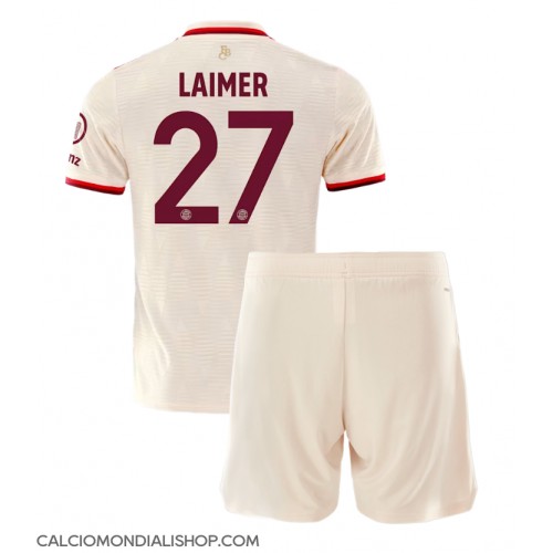 Maglie da calcio Bayern Munich Konrad Laimer #27 Terza Maglia Bambino 2024-25 Manica Corta (+ Pantaloni corti)